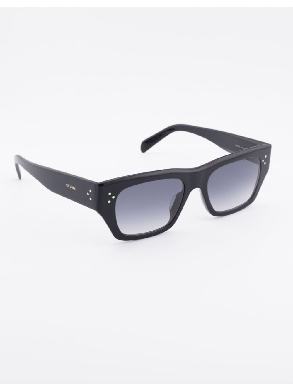 Celine CL40297U 01B Sunglasses Black Square Frame, Grey Lenses